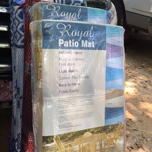 Patio Mats for the campers and patio.